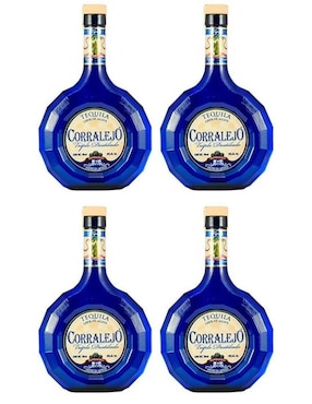 Caja De 4 Piezas Tequilas Corralejo Triple Destilado Tipo Reposado