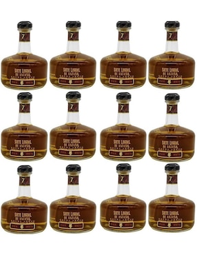 Caja De 12 Piezas Tequila 7 Leguas D'Antaño Extra Añejo 750 Ml