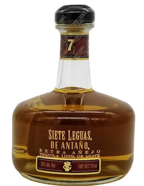 Caja de tequila 7 Leguas tipo Extra añejo 2 piezas 750 ml c/u