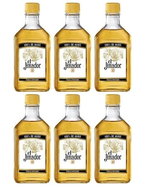 Caja De 6 Piezas Tequila Jimador Reposado 200 Ml