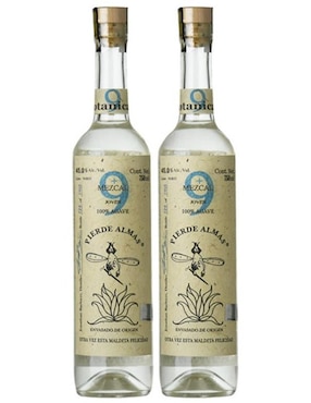 Paquete De 2 Piezas Mezcal Pierde Almas 9 Botanicals 750 Ml