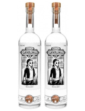 Paquete De 2 Piezas Mezcal Siete Misterios Doba Yej 750 Ml