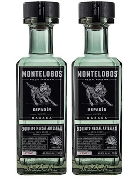 Paquete De 2 Piezas Mezcal Montelobos Joven Espadin 750 Ml