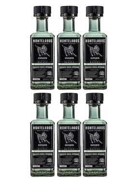 Caja De 6 Piezas Mezcal Montelobos Joven Espadin 750 Ml