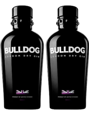 Paquete De 2 Piezas Ginebra Bulldog London Dry Gin 750 Ml