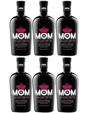 Caja De 6 Piezas Ginebra Mom Royal Smoolhness 700 Ml