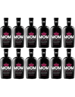 Caja De 12 Piezas Ginebra Mom Royal Smoolhness 700 Ml