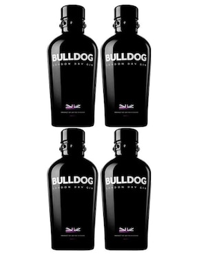 Caja De 4 Piezas Ginebra Bulldog 750 Ml