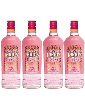 Caja De 4 Piezas Ginebra Larios Rose 700 Ml