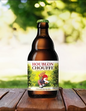 Cerveza clara La Chouffe Houblon artesanal lúpulo 330 ml