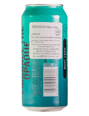 Cerveza clara Brewdog Hazy Jane artesanal 440 ml