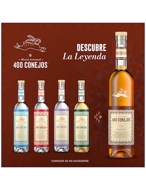 Mezcal 400 Conejos Añejo 700 ml