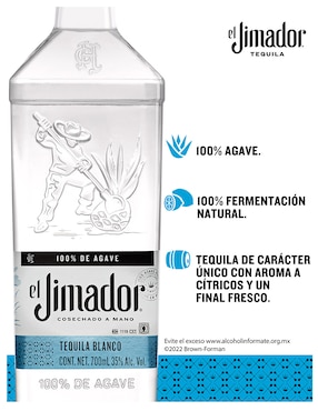 Tequila Jimador tipo Blanco 950 ml