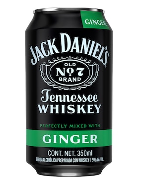 Bebida Preparada De Whisky Jack Daniel's Ginger 350 Ml