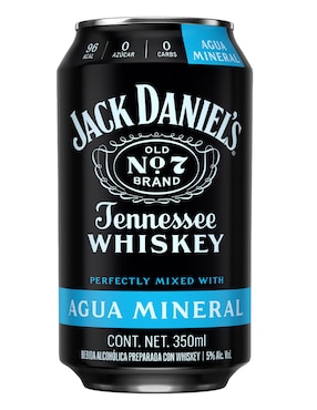 Bebida Preparada De Whisky Jack Daniel's Agua Mineral 350 Ml