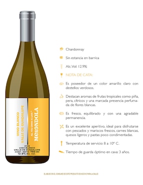 Vino blanco Merendola chardonnay 750 ml