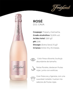 Vino espumoso rosado Garnacha Freixenet Premium Cava Rosé España 750 ml