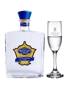 Tequila Antigua Cruz Tipo Añejo Cristalino 750 Ml