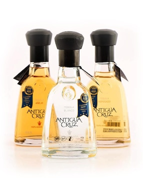 Tequila Antigua Cruz Tipo Añejo 3 Piezas 375 Ml C/u