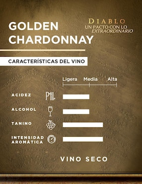 Vino blanco Diablo Golden Chardonnay 750 ml