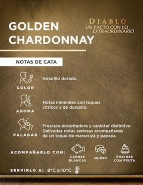 Vino blanco Diablo Golden Chardonnay 750 ml