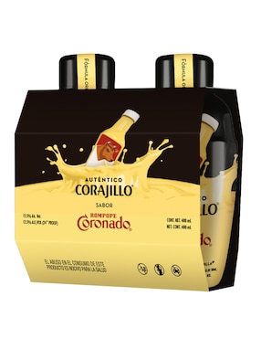 Bebida Preparada de café Auténtico Corajillo sabor rompope coronado 400 ml