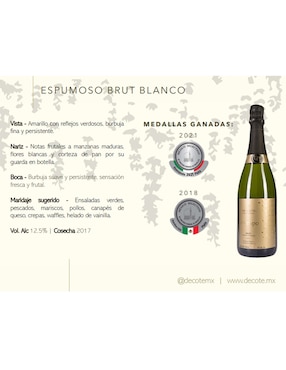 Vino espumoso blanco Xarel·lo De Cote Atempo