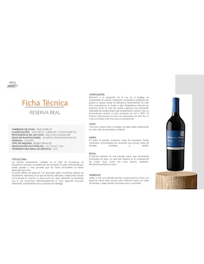 Vino tinto Reserva Real merlot 750 ml