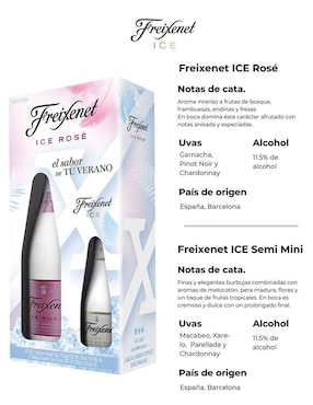 Vino espumoso rosado Pinot Noir y Chardonnay Freixenet Ice España 750 ml