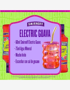 Vodka de guayaba Smirnoff Electric Guava 750 ml