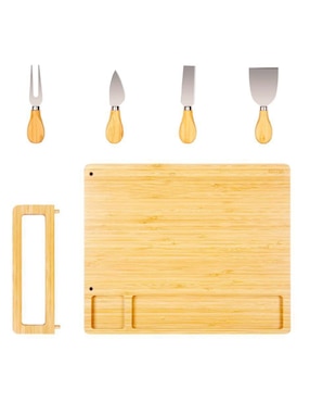 Set tabla para queso Bluelander de madera