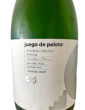Set de vino espumoso Riesling Vinos Del Oeste Juego de Pelota 08 México 750 ml