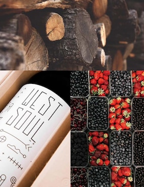 Set vino tinto Vinos Del Oeste West Soul tempranillo, merlot 750 ml