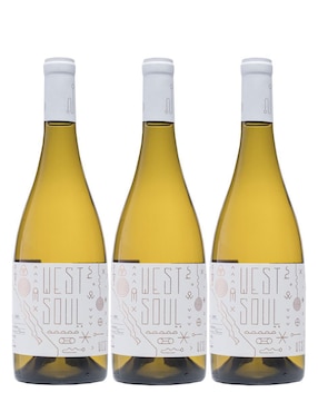 Set Vino Blanco Vinos Del Oeste West Soul Chardonnay