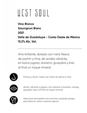 Set vino blanco Vinos del Oeste West Soul sauvignon blanc