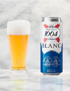 Set de cerveza Kronenbourg Blanc artesanal frutal 470 ml