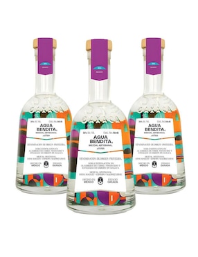 Mezcal Agua Bendita 38% Joven 3 Botellas