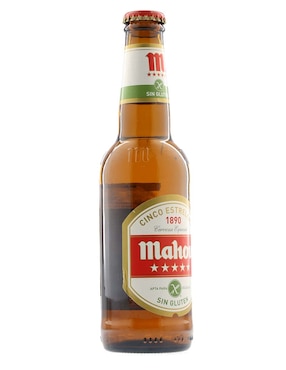 Cerveza clara Mahou clara individual 330 ml