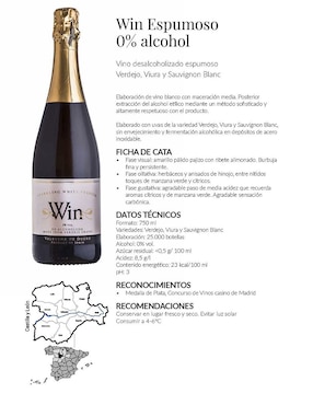 Vino tinto gasificado Verdejo Matarromera España 750 ml