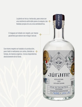 Mezcal Júrame Cristalino Joven 375 ml