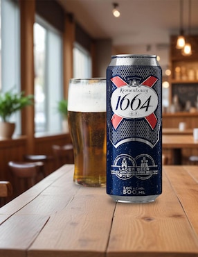 Cerveza clara Kronenbourg 1664 lager caramelo 500 ml