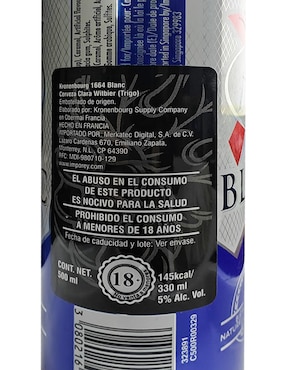 Cerveza clara Kronenbourg Blanc salado 500 ml