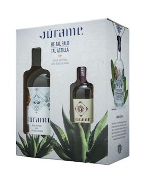 Mezcal Júrame Artesanal Joven De 750 Ml + Reposado De 100 Ml