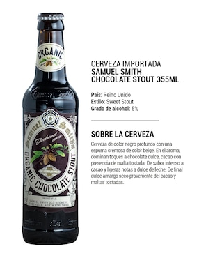 Cerveza obscura Samuel Smith chocolate 355 ml