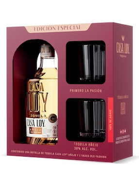 Tequila Casa Loy Tipo Añejo 3 Piezas 750 Ml