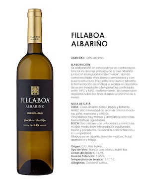 Vino blanco Fillaboa albariño 750 ml