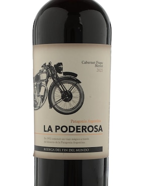Vino tinto La Poderosa Cabernet Franc Cabernet Franc y Merlot 750 ml
