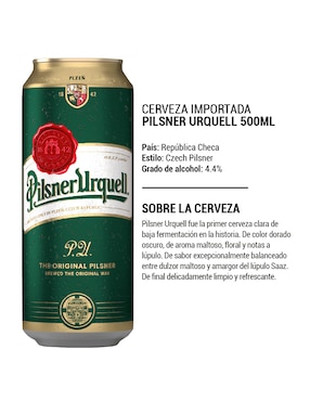Cerveza clara Pilsner Urquell miel 500 ml