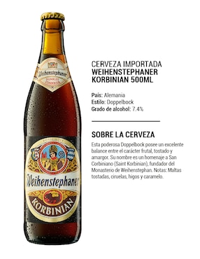 Cerveza obscura Weihenstephaner tostado 500 ml