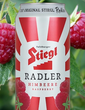 Cerveza clara Stiegl light frutos rojos 500 ml